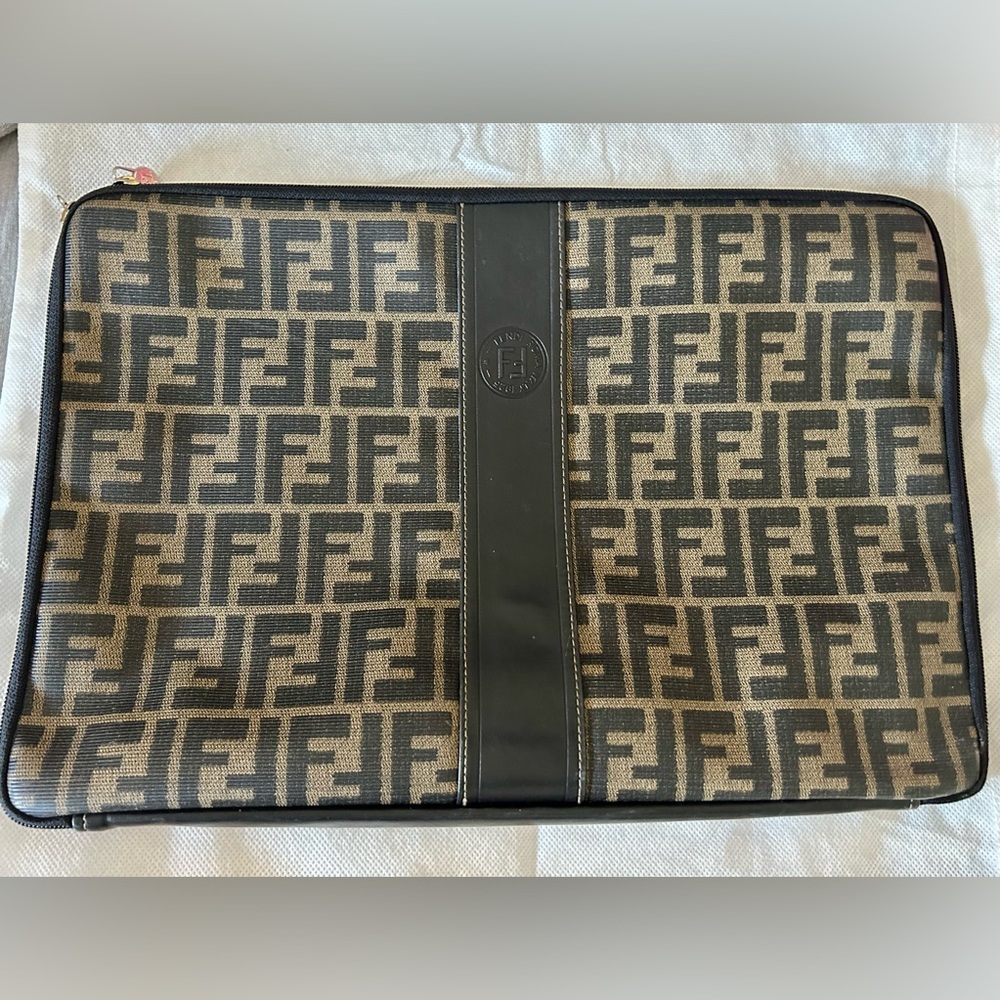 Fendi Zucca Document Laptop Briefcase Bag